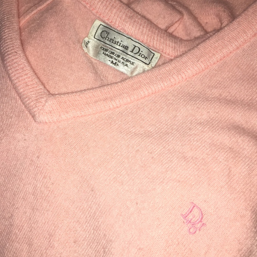 CHRISTIAN DIOR PINK SWEATER 💗